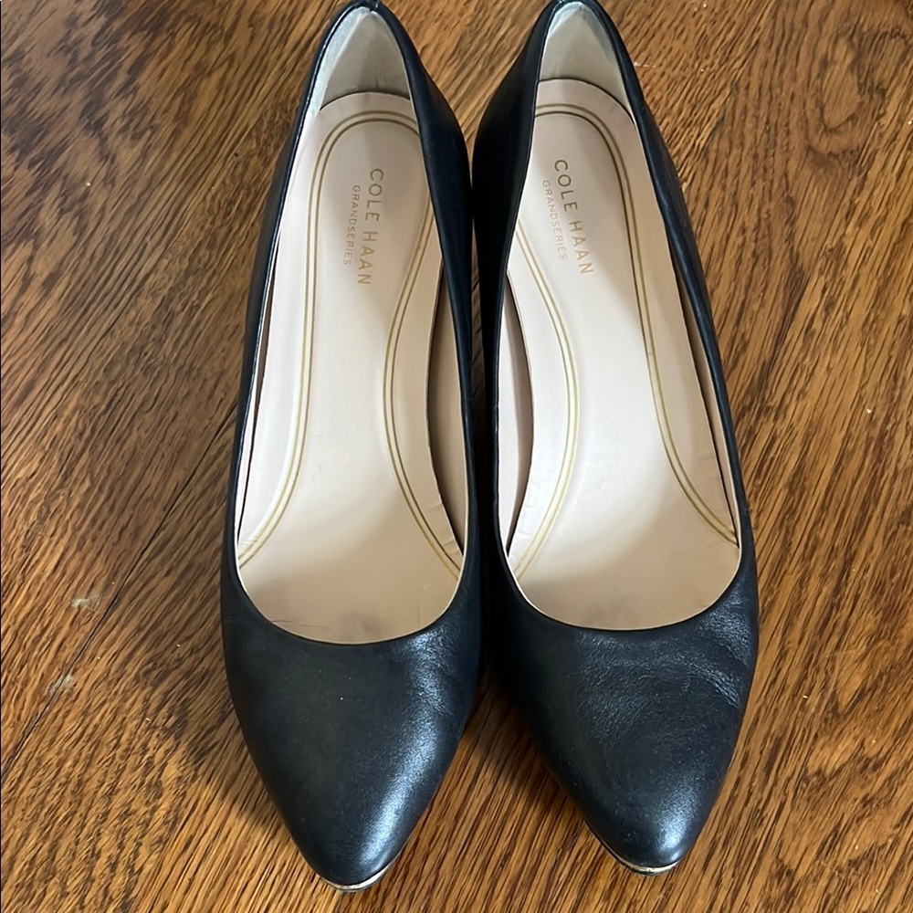 Cole Haan Black Leather Heels Timeless Design